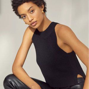 Aritzia - Wilfred Black Knit Halter Tank - M